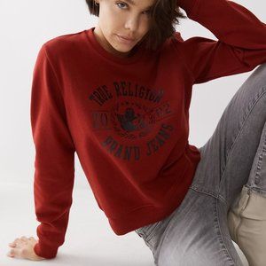 True Religion Women's Logo Crewneck Sweatshirt XL